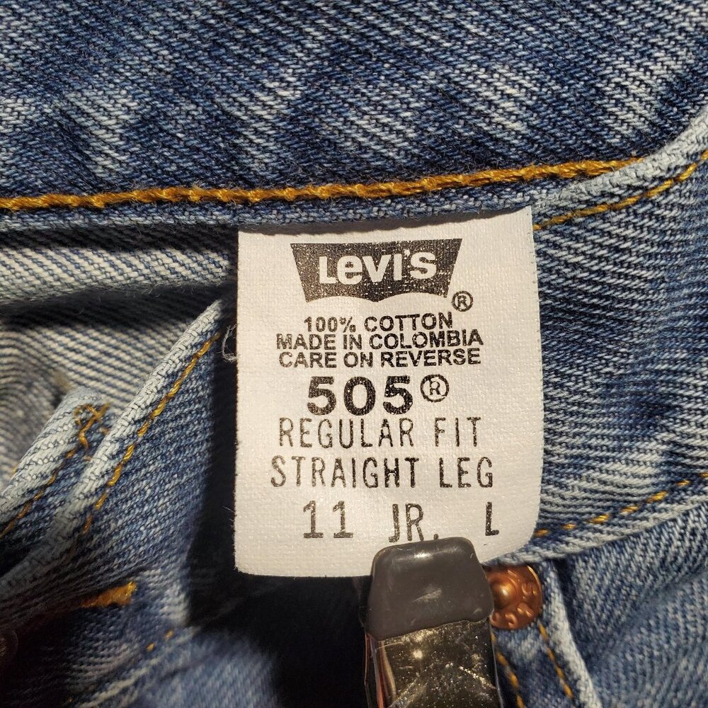 Levi’s 505 Regular Fit Straight‎ Leg Vintage Women’s Size 11 JR L- shipping incl